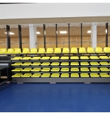 Trybuny składane teleskopowo z siedziskami plastikowymi (TT-BETA-PN)