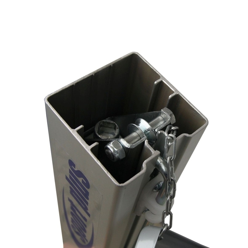 Aluminum tennis posts 80x80 mm, square professional tennis posts