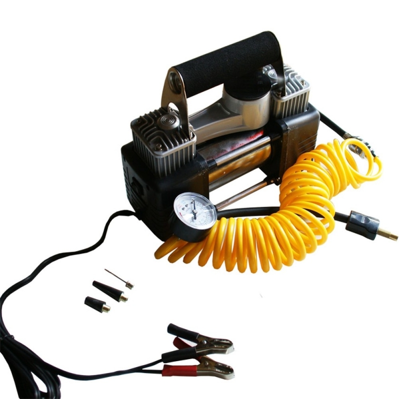 Escape twin piston compressor