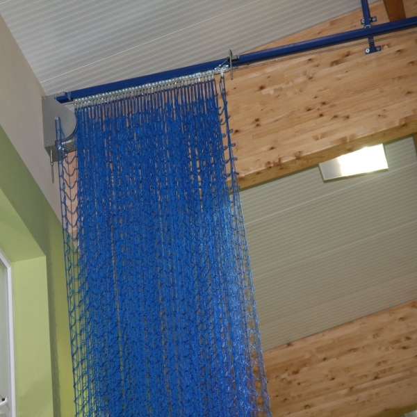 Structure for fixing sliding curtain with electric drive