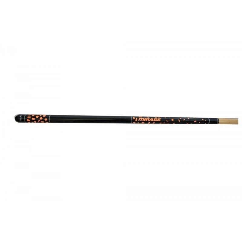 Pool Mirage 2-piece pool cue 145cm/12mm, orange color