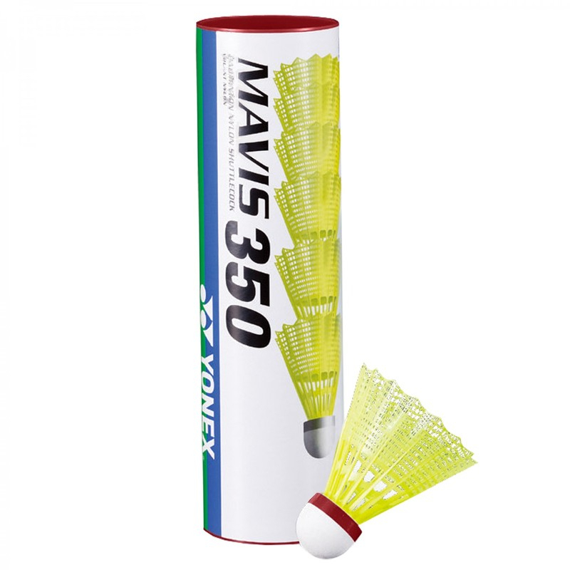 Yonex Mavis 350 free badminton shuttle, nylon, yellow