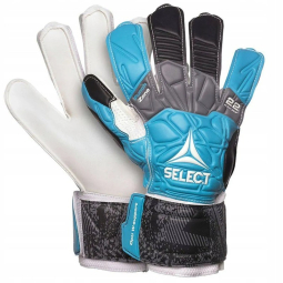 Select 22 Flexi Grip goalkeeper gloves, blue, black and white color