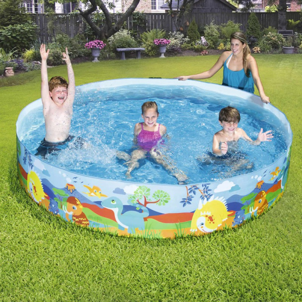 Pool 244 x 46 cm, Bestway Pool Dinosaur Fill'N Fun, 55001