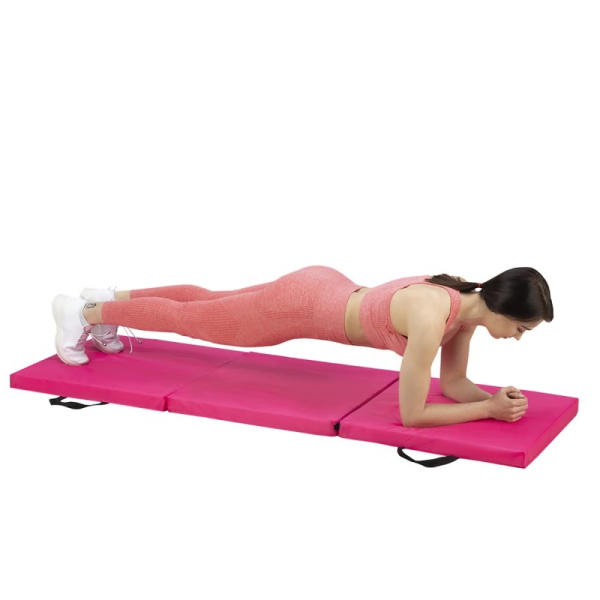 Folding exercise mat, 180cm x 60cm x 50mm Premium