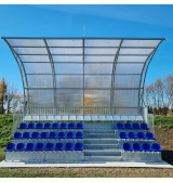 Fixed covered grandstand - for outdoor use