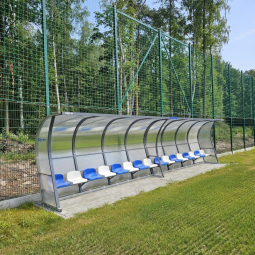 Kabina dla zawodników rezerwowych PREMIUM - poliwęglan komorowy