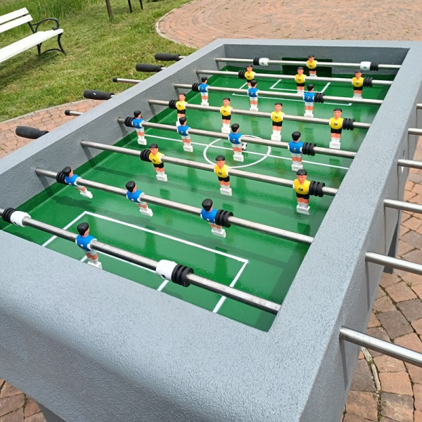 Concrete foosball table