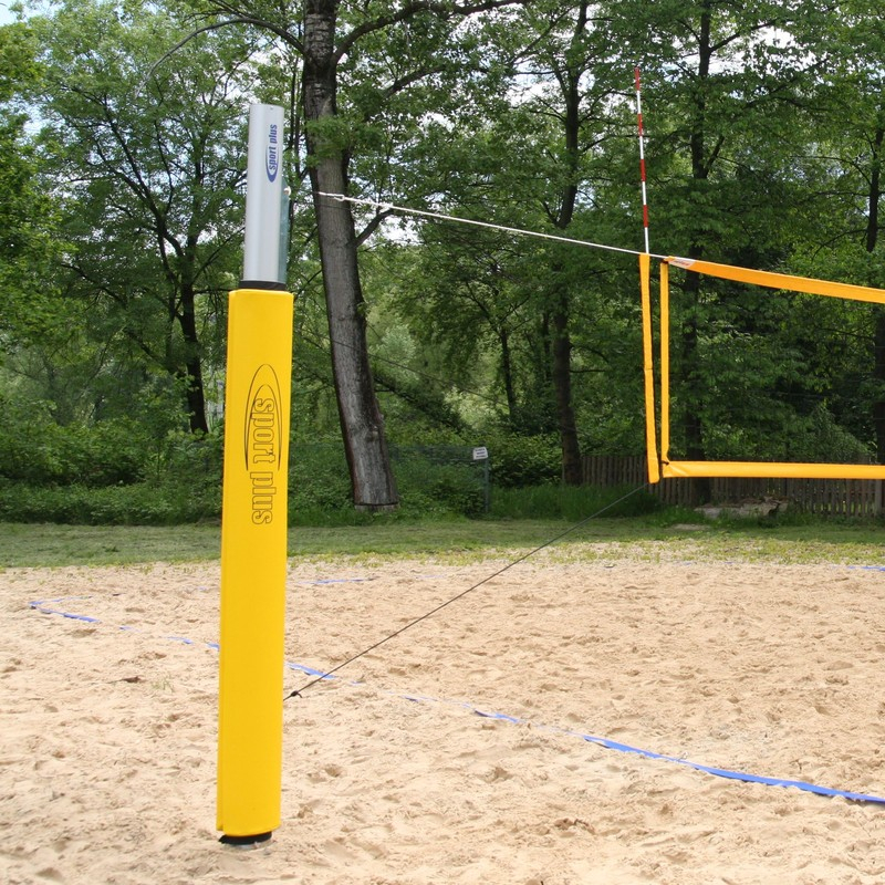 Volleyball post covers with a profile of 120x100 mm