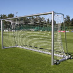 Soccer goals 5 x 2 m, aluminum, mobile