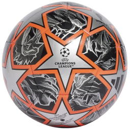 Adidas UCL Club soccer ball, size 5, black-silver-orange color