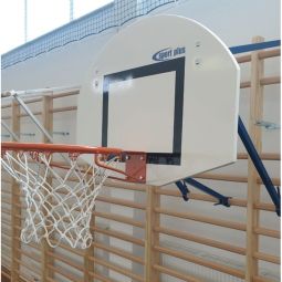 Zestaw do koszykówki zawieszany na drabince gimnastycznej, z tablicą typu MiniStreetBall 90 x 70 cm