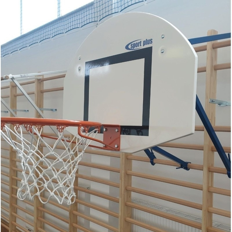 Zestaw do koszykówki zawieszany na drabince gimnastycznej, z tablicą typu MiniStreetBall 90 x 70 cm
