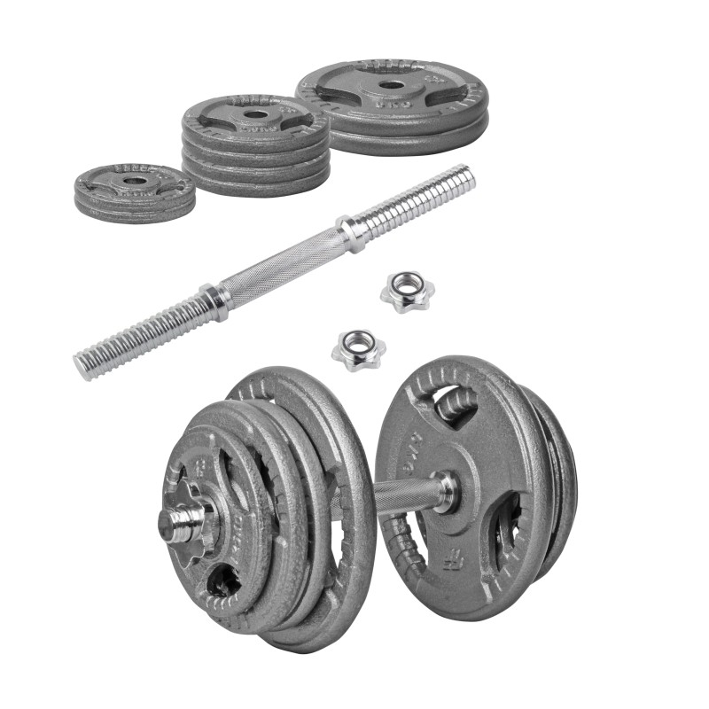 Beltor PF Line Hantla żeliwna - Cast Iiron Dumbbell szara-hammertone 25kg / 28mm