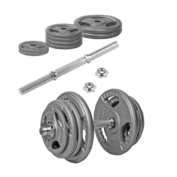 Beltor PF Line Hantla żeliwna - Cast Iiron Dumbbell szara-hammertone 25kg / 28mm