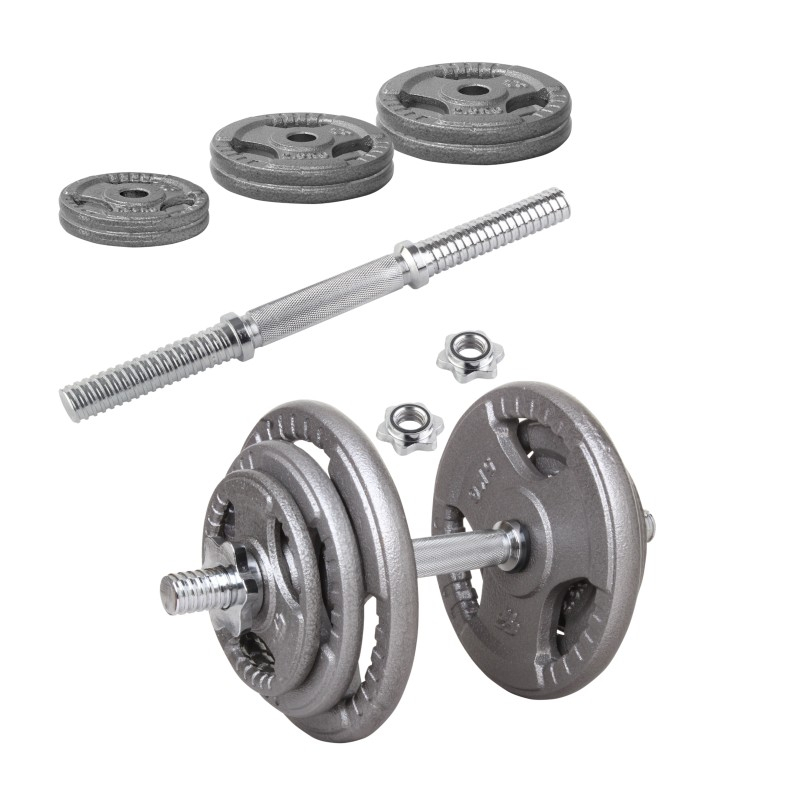 Beltor PF Line Hantla żeliwna - Cast Iiron Dumbbell szara-hammertone 20kg / 28mm