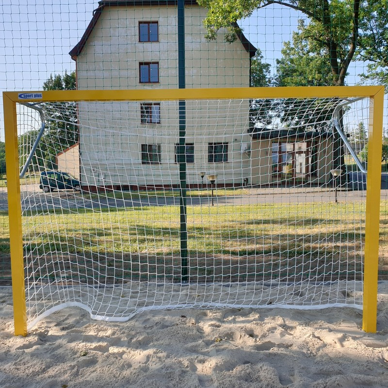 PP4 beach handball nets, 3 x 2 m, 80/80 deep with bottom edge weights