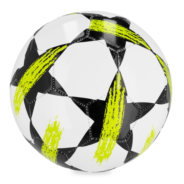 Spokey Goal soccer ball, size 5, white-black-yellow color