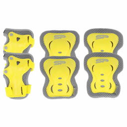 Spokey set of protectors, 940931, size M, yellow-gray color