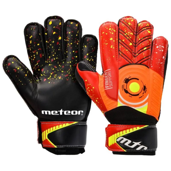 Meteor Catch goalkeeper gloves, black color