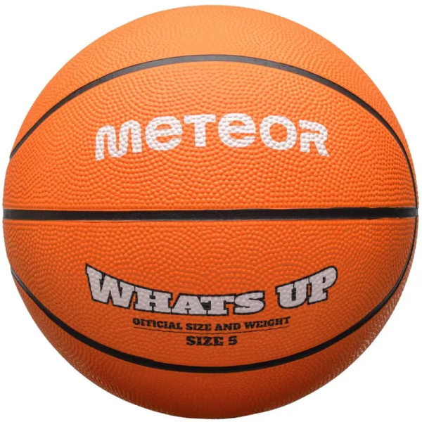 Meteor Whats Up basketball, size 5, orange color