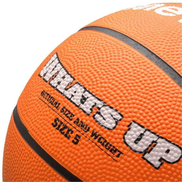 Meteor Whats Up basketball, size 5, orange color