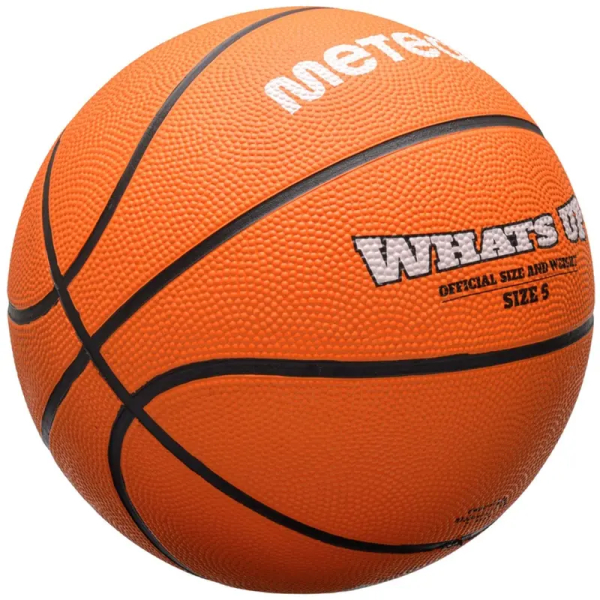 Meteor Whats Up basketball, size 5, orange color