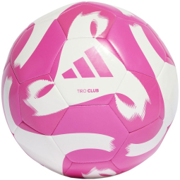 Adidas Tiro Club soccer ball, size 5, white and pink color
