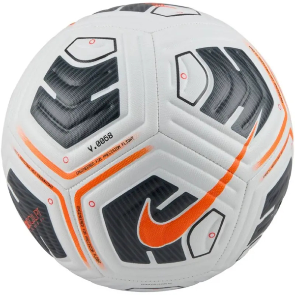 Nike Academy Team soccer, size 5, white, black and orange color
