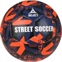 Select Street Soccer ball, size 4.5, orange-black-green color