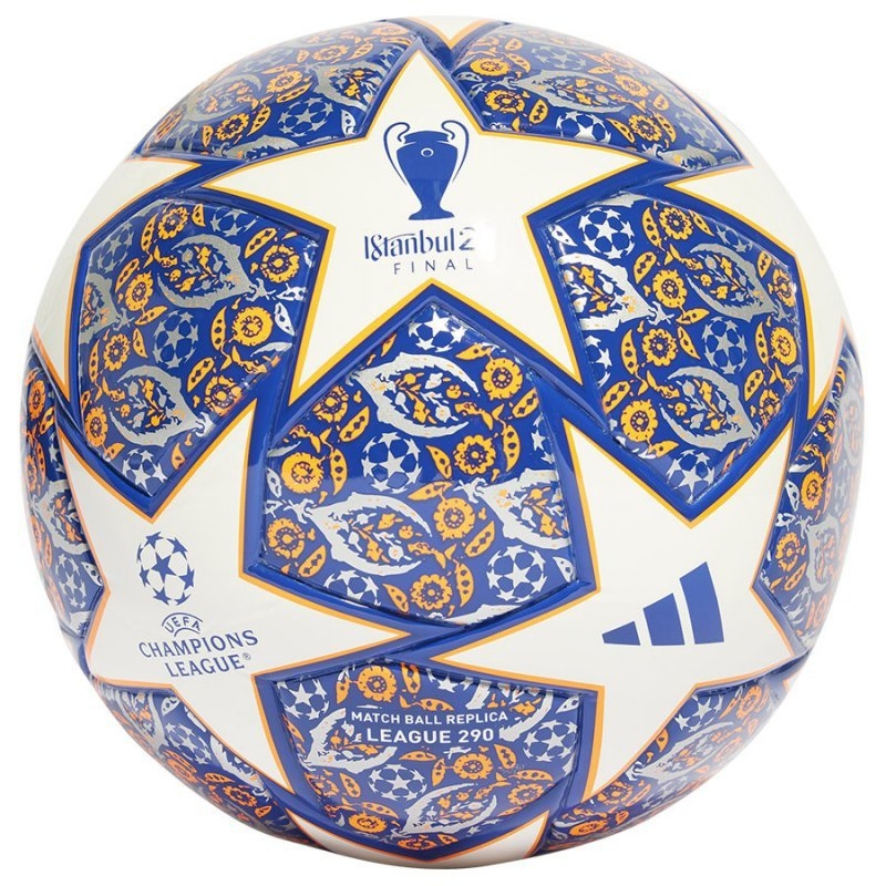 Adidas Finale League J290 soccer ball, size 4, white-orange and navy blue color