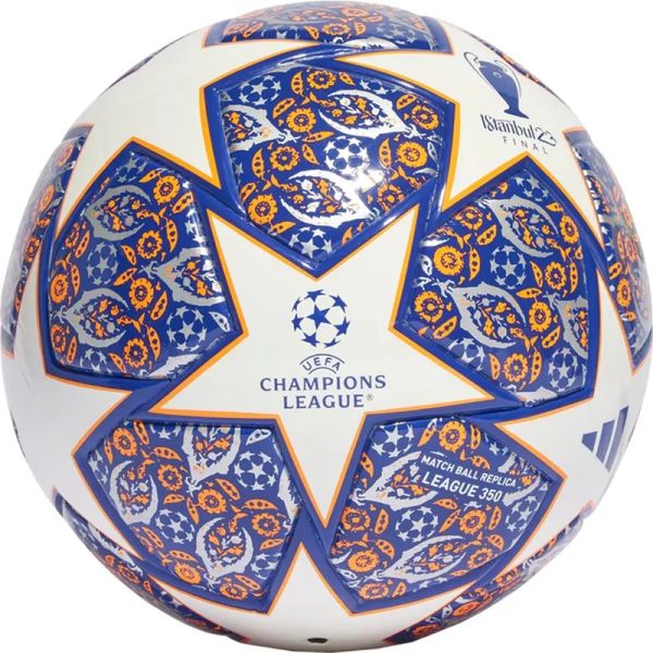 Adidas Finale League J350 soccer ball, size 4, white-orange and navy blue color
