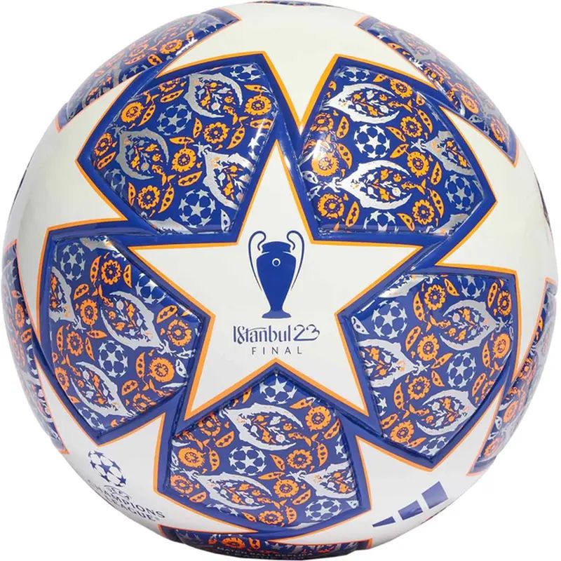 Adidas Finale League J350 soccer ball, size 4, white-orange and navy blue color