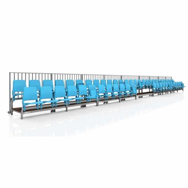 Standing openwork grandstand with D-MAX seats - type TWP