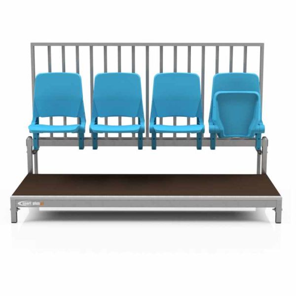 Standing openwork grandstand with D-MAX seats - type TWP