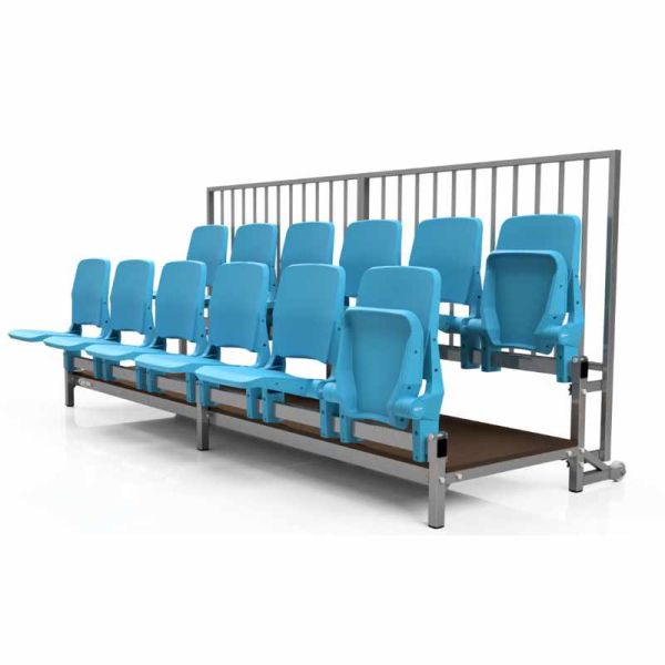 Standing openwork grandstand with D-MAX seats - type TWP