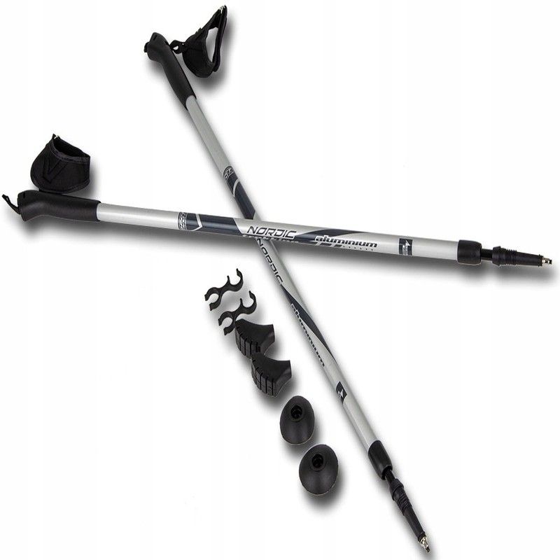 Nordic walking poles Best Sporting Since 1978 , silver and black color