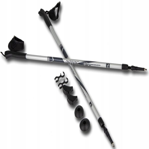 Nordic walking poles Best Sporting Since 1978 , silver and black color