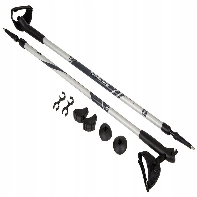 Nordic walking poles Best Sporting Since 1978 , silver and black color