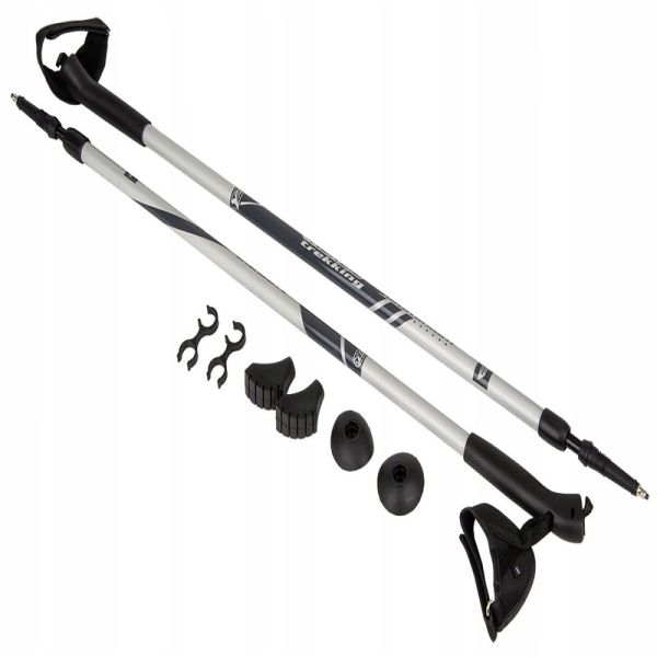 Nordic walking poles Best Sporting Since 1978 , silver and black color