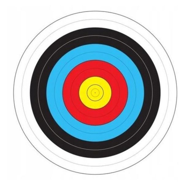 Set of paper archery targets with a diameter of 48 cm -10pcs