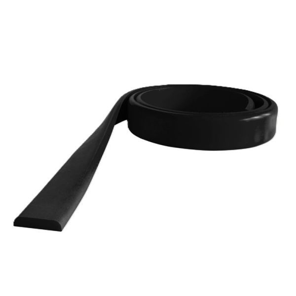 Flat surface bumper. D shape. Dimensions 1000mm, 50x10mm