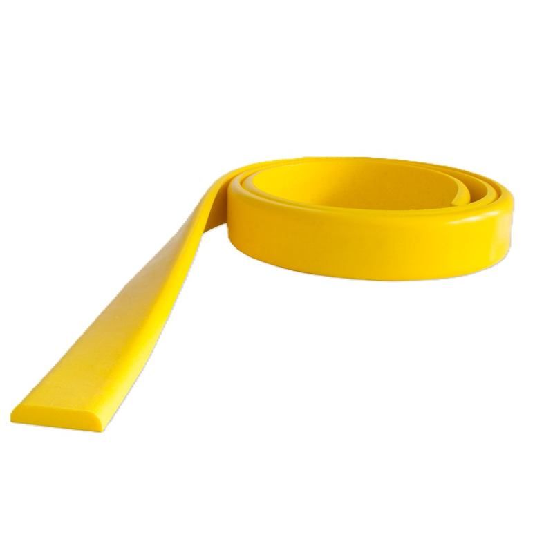 Flat surface bumper. D shape. Dimensions 1000mm, 50x10mm