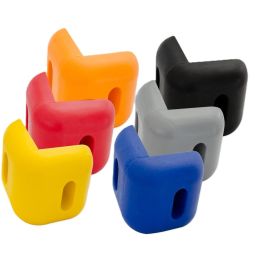 System connector of wall protection strips, corner, external EWS. Dimensions 40/100x100mm