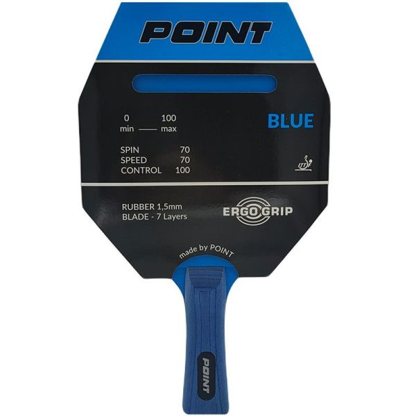 Point Blue table tennis racket