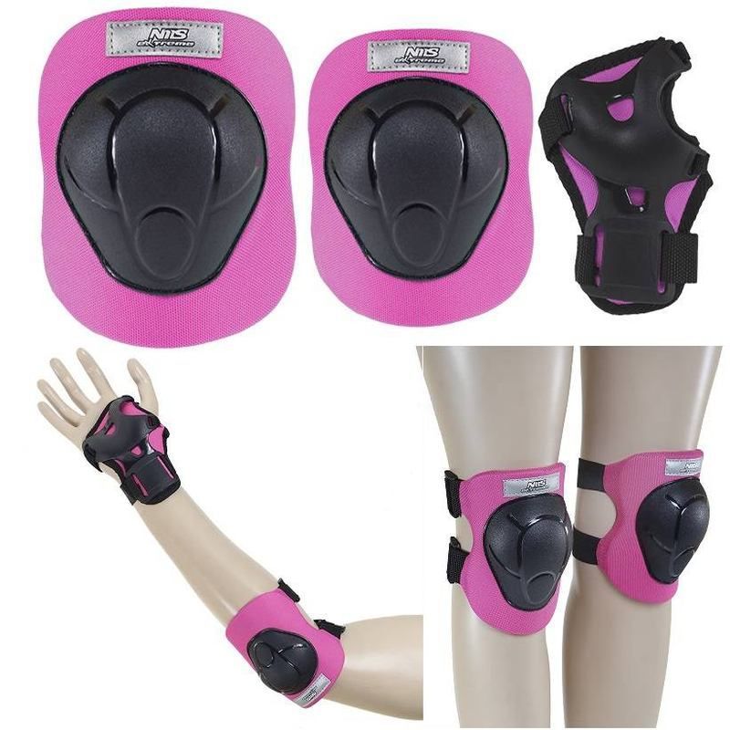 NILS EXTREME H210 set of protectors, black-pink color