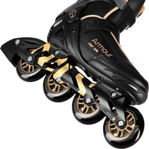 A-l skates, Nils Extreme Armour, NA22151, black-gold color