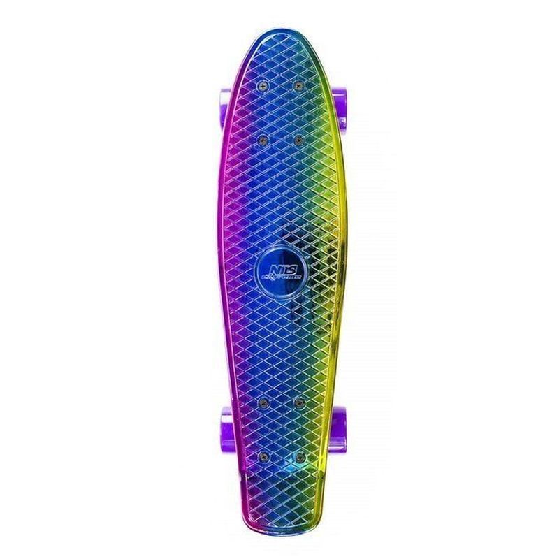 Nils Extreme pick-up skateboard, PNB01 Rainbow Electrostyle