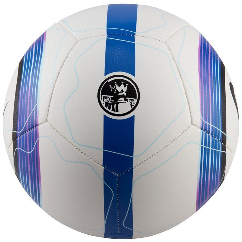 Nike Premier League Pitch soccer, size 5, color white-black-blue-purple