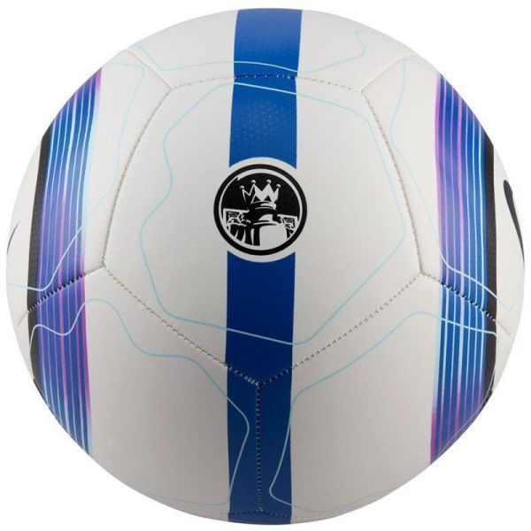 Nike Premier League Pitch soccer, size 5, color white-black-blue-purple